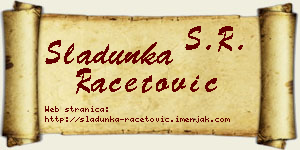 Sladunka Račetović vizit kartica